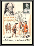 49339 N°828 Journée Du Timbre 1949 Choiseul Paris France Carte Maximum (card) Fdc - Stamp's Day