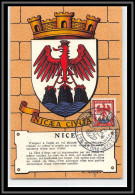 49328 N°758 Armoiries De Provinces Nice Blason 1953 France Carte Maximum (card) édition MJ - 1940-1949