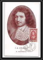 49317 N°616 Colbert Ministre De Louis XIV Journée Du Timbre 1948 France Carte Maximum (card) édition Debar - 1940-1949
