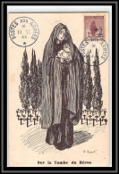 49249 N°162 Orphelins De Guerre Surchargé Sur La Tombe Du Héros 1944 Poste Aux Armées France Carte Maximum (card) - 1930-1939