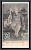 49219 N°111 Type Blanc Amiens Cathédrale Ange Pleureur Angelot 1906 France Carte Maximum (card) Gennevilliers - ...-1929