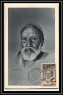 49189 N°65 Portrait D'Ahmed-Bey Prince Du Fezzan 1951 Carte Maximum (card) Collection LEMAIRE - Brieven En Documenten