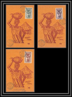 49170 N°144/146 Nu Nude Naked St Louis 1938 Lot De 3 Cartes Sénégal Aof Carte Maximum (card) - Covers & Documents