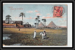 49117 Pyramide Caire Village Arabe Et Pyramides Pyramids Timbre Sphinx Egypte Egypt Carte Maximum Tunis Tunisie - 1866-1914 Khedivaat Egypte