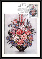 49085 N°1448 Bouquets Fleur Flowers Flower Fleurs 1984 Monaco Carte Maximum (card) édition CEF - Maximum Cards