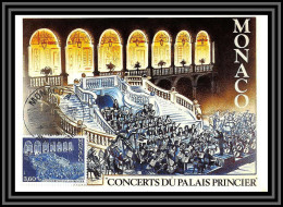 49081 N°1429 Concerts Du Palais Princier Musique Music 1984 Monaco Carte Maximum (card) édition CEF - Maximum Cards