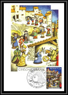 49080 N°1400 Noel Crêche Provencale Santons Provence 1983 Monaco Carte Maximum (card) édition CEF - Maximumkaarten