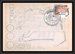 49068 N°1325 Fontvielle Nouveau Quartier 1982 Monaco Carte Maximum (card) édition CEF - Cartes-Maximum (CM)