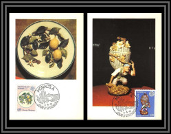 49056 N°1062/1063 Europa Céramiques Assiéte Décorée 1976 Monaco Carte Maximum (card) édition CEF - 1976