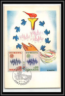 49030 N°883/884 Europa 1972 Monaco Carte Maximum (card) édition CEF - Cartes-Maximum (CM)