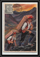 48967 N°44A Armoiries Contrebandiers Contrabandistas Canillo 1951 En Parcourant L'Andorre Andorra Carte édition Gaby - Cartas & Documentos