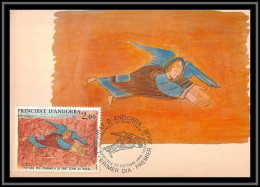 48981 N°290 Fresque De L'église De Sant Cerni De Nagol Andorre Andorra Carte Maximum (card) Fdc édition Cef  - Maximumkaarten