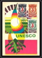 48893 Service N°43/45 Declaration Des Droits De L'homme France 1975 Unesco Carte Maximum (card) Fdc édition CEF - 1970-1979