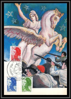 48883 N°2375/2377 Liberté De Delacroix 1985 France Carte Maximum (card) Fdc édition CEF - 1982-1990 Liberté (Gandon)