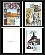 48909 Service N°88/90 Tunisie Cuba Sri Lanka France 1985 Unesco Carte Maximum (card) Fdc édition CEF - 1980-1989