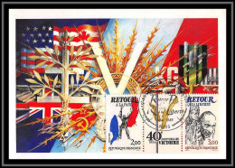 48875 N°2369A Anniversaire De La Victoire Guerre 1939/1945 Libération 1985 France Carte Maximum Fdc édition CEF - 1980-1989