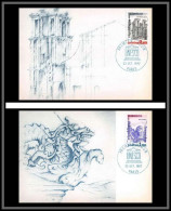 48903 Service N°71/72viet Nam Hue Sao Miguel Brazil France 1982 Unesco Carte Maximum (card) Fdc édition CEF - 1980-1989