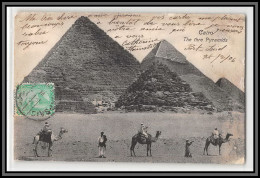 57283 N°37 Pyramide Pyramid 1906 Postes Egyptiennes Egypt Egypte Carte Maximum Card Rueil Seine Et Oise - 1866-1914 Khedivato Di Egitto