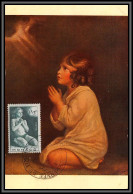 57168 N°287 Oeuvres Charitables Priére De L'enfant Child Journée Du Timbre 1946 Monaco Carte Maximum édition Nomis - Cartes-Maximum (CM)