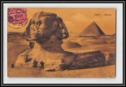 57259 N°41 Sphinx 1915 Postes Egyptiennes Egypt Egypte Carte Maximum Card Auzat Sur Allier Puy-de-Dome - 1866-1914 Khedivaat Egypte