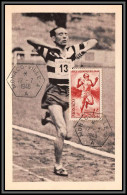 57162 N°320 Jeux Olympiques Olympics Londres Course Running Fdc 12/7/1948 Hexagonal Monaco Carte Maximum Lemaire AGCL - Maximum Cards