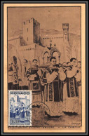 57149 N°266 Ste Dévote La Chasse 27/1/1944 Fdc Monaco Carte Maximum (card) Tirage 250 - Maximumkarten (MC)