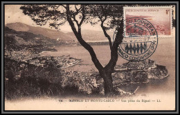 57119 N°256 Vue Générale De La Principauté 1947 Monaco Carte Maximum (card) édition Levy - Cartoline Maximum