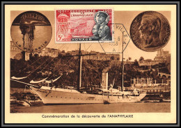 57176 N°392 Anaphylaxie Richet Portier Hexagonal 29/6/1953 Fdc Monaco Carte Maximum (card) édition Bourgogne - Maximumkarten (MC)