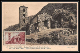 57077 N°100 Saint-Jean De Casella 1947 Andorre Andorra Carte Maximum (card) édition Claverol - Cartas Máxima