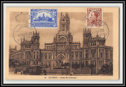 57034 Beneficencia N°1 Hotel Des Poste Barcelona Correos 1930 Espagne Spain Espana Carte Maximum (card) édition - Cartoline Maximum
