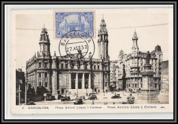 57023 Beneficencia N°1 Hotel Des Poste Barcelona Correos 1932 Espagne Spain Espana Carte Maximum (card) - Maximumkarten