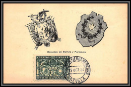 57027 N°457 Escudos Paraguay Bolivia Union Iberico Americana 1930 Vevilla Espagne Spain Espana Carte Maximum édition Jb - Cartoline Maximum