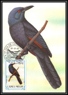 56939 N°896 Onychognathus Fulgidus Rufipenne Aves Oiseaux (birds) Sao S Tome E Principe Carte Maximum (card) Fdc 1983 - Sao Tome And Principe