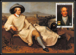 56919 Mi N°695 Johann Wolfgang Von Goethe Writer Ecrivain 1981 Sao S Tome E Principe Carte Maximum Fdc édition - Writers