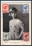 56739 N°492/495 Prince Albert Antituberculeux 14/7/1939 Belgique Carte Maximum (card)  - 1934-1951