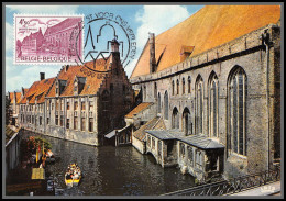 56745 N°1760 Hopital St Jean Bruges Hospital 1975 Belgique Carte Maximum (card) Fdc édition Thill  - 1971-1980