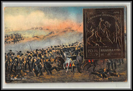 56667 N°276 A Manama 1970 Napoléon Bonaparte Waterloo 1815 Prise Du Cimetière De Plancenoit OR Gold Stamps Carte Maximum - Manama