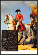 56664 N°276 A Manama Napoléon Bonaparte 1er Consul Après Marengo Gros Tableau (Painting) OR Gold Stamps Carte Maximum - Manama