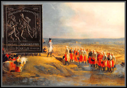 56661 N°276 A Manama 1970 Napoléon Bonaparte à Ulm Thévenin Tableau (Painting) OR Gold Stamps Carte Maximum (card) - Manama