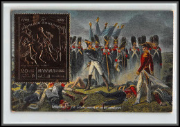 56649 N°276 A Manama 1970 Napoléon Waterloo 1815 Bataille La Garde Meurt Mais Bonaparte OR Gold Stamps Carte Maximum - Napoleon