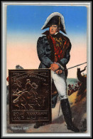 56642 N°276 A Manama 1970 Napoléon Waterloo 1815 Blucher Marechal Ney Bonaparte OR Gold Stamps Carte Maximum (card) - Napoléon