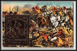 56645 N°276 A Manama 1970 Napoléon Waterloo 1815 Fin De La Bataille De Ligny Bonaparte OR Gold Stamps Carte Maximum - Napoléon