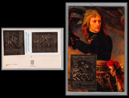 56654 N°276 A/B/bloc Manama 200th Anniversay Of Birth Napoléon Bonaparte OR Gold Stamps Carte Maximum (card) - Napoléon