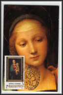 56611 N°2857 Madonna Raphael Raffaello Sanzio 1983 Hongrie Magyar Posta Tableau (Painting) Carte Maximum (card) - Religious