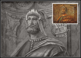56607 N°735 Donato Lazzari L'homme D'armes 1969 San Marino San Marin Tableau (Painting) Carte Maximum (card) - Sonstige & Ohne Zuordnung