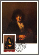 56547 N°4984 Portrait De Vieille Femme Rembrandt 1983 Cccp Urss Russia Russie Tableau (Painting) Carte Maximum (card) - Altri & Non Classificati