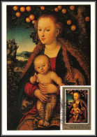56540 N°5050 Cranach Madonna And Child 1983 Cccp Urss Russia Russie Tableau (Painting) Carte Maximum (card) - Religie