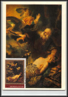 56548 N°4988 Le Sacrifice D'abraham Rembrandt 1983 Cccp Urss Russia Russie Tableau (Painting) Carte Maximum (card) - Other & Unclassified