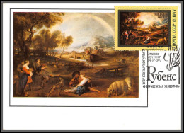56534 N°4380 Rubens Paysage à L'arc En Ciel 1977 Cccp Urss Russia Russie Tableau (Painting) Carte Maximum (card) - Other & Unclassified