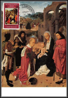 56521 The Adoration Of The Magi Noel 1969 St Christopher Neis Anguilla Tableau (Painting) Carte Maximum Card - Religie